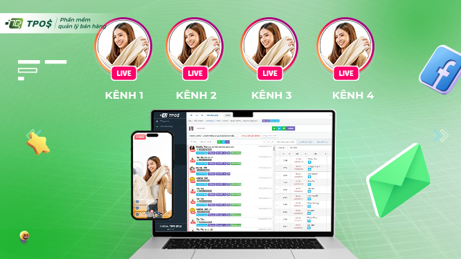 Gộp đơn từ nhiều livestream khác nhau